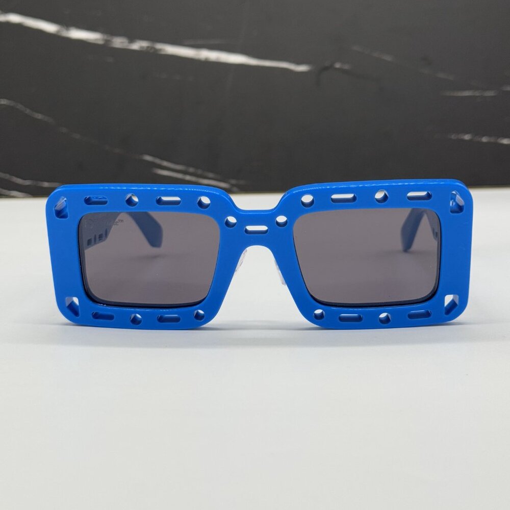 NEW OFF-WHITE ATLANTIC 507 BLUE SUNGLASSES OFF-WHITE ATLNTIC - Picture 3 of 10